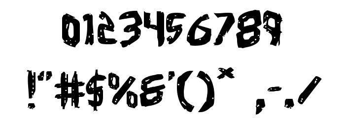Cyrus the Virus Expanded Font OTHER CHARS