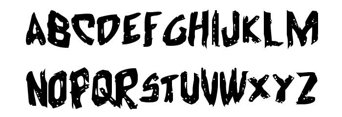 Cyrus the Virus Expanded Font LOWERCASE