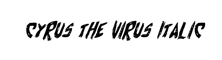 Cyrus the Virus Italic  Free Fonts Download