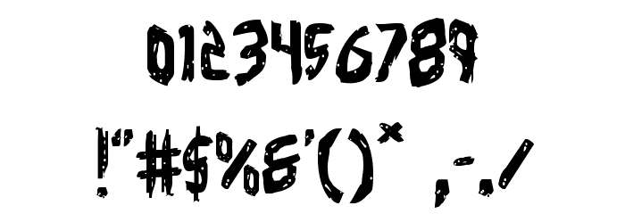 Cyrus the Virus Regular Font OTHER CHARS