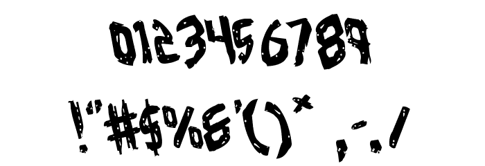 Cyrus the Virus Rotate Font OTHER CHARS