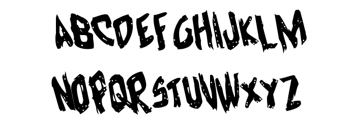 Cyrus the Virus Rotate Font LOWERCASE