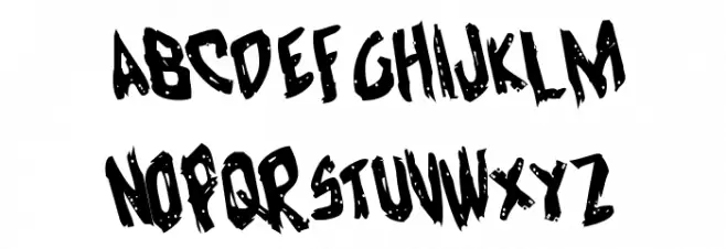 Cyrus the Virus Rotate Schriftart Kleinbuchstaben