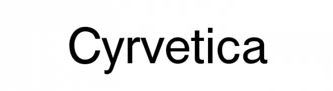 Cyrvetica  नि: शुल्क फ़ॉन्ट्स डाउनलोड