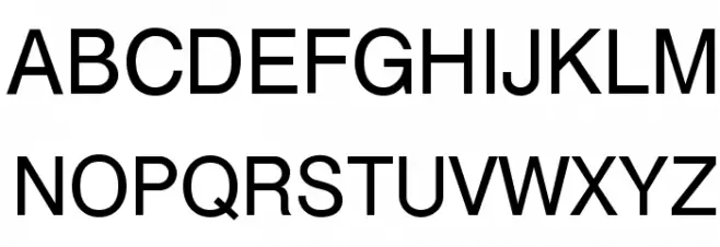 Cyrvetica خط أحرف كبيرة