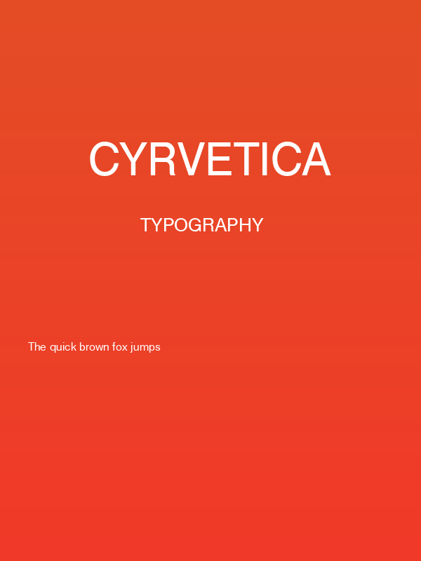 Cyrvetica Poster