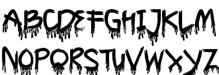 Cyttah Demo Splatter Font OTHER CHARS