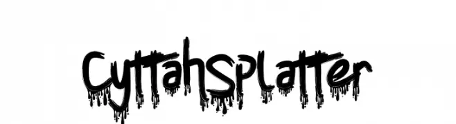 Cyttah Splatter  Frei Schriftart Herunterladen