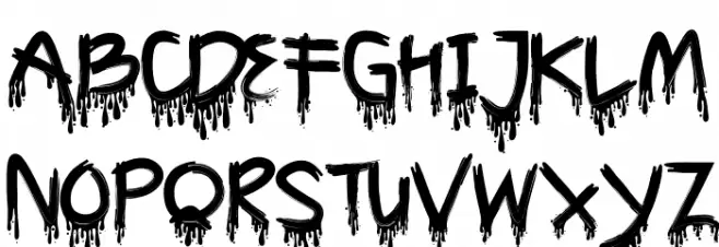Cyttah Splatter Шрифта ВЕРХНИЙ
