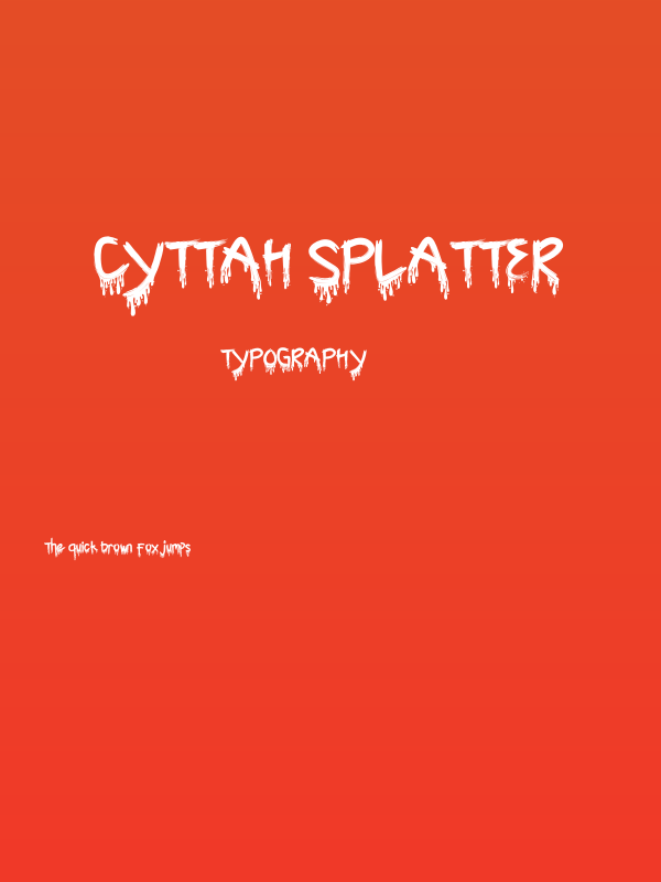 Cyttah Splatter Poster