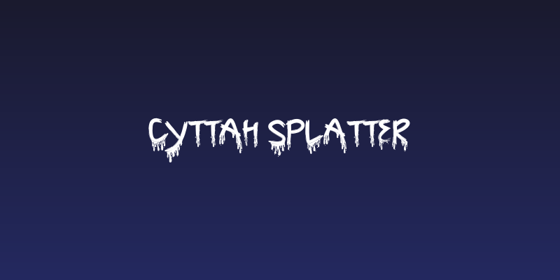 Cyttah Splatter Social Header