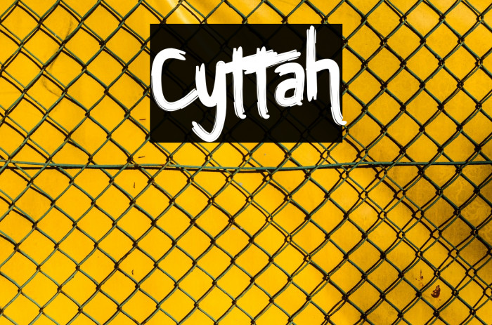 Cyttah Font examples