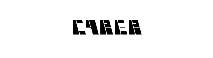 cyber  フリーフォントのダウンロード