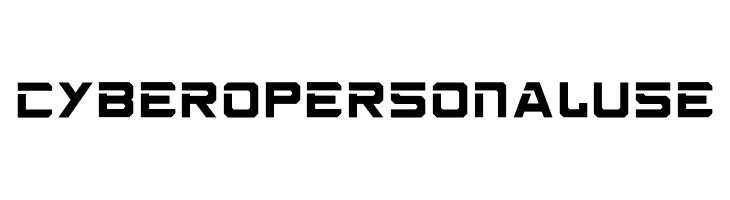 cybero Personal Use  Скачать бесплатные шрифты