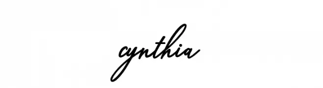 cynthia  フリーフォントのダウンロード