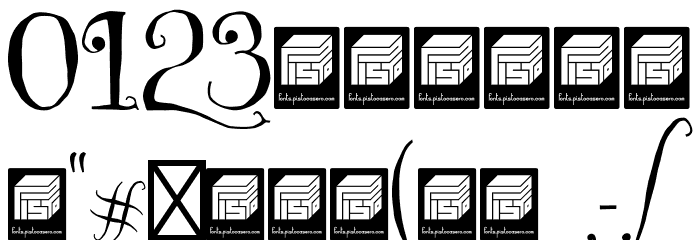 CZECH tales Demo Font OTHER CHARS