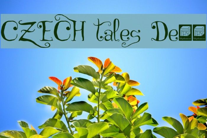 CZECH tales Demo Font examples