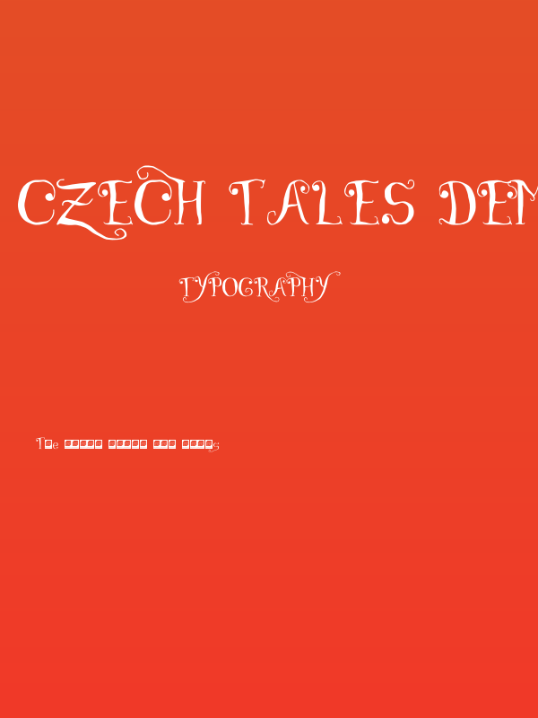 CZECH tales Demo Poster