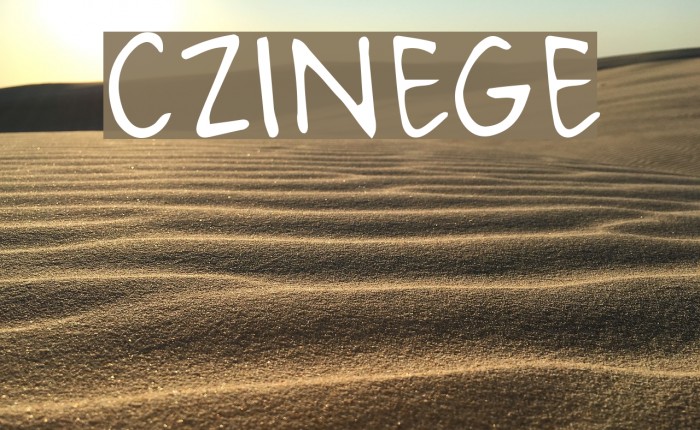CZINEGE Font examples