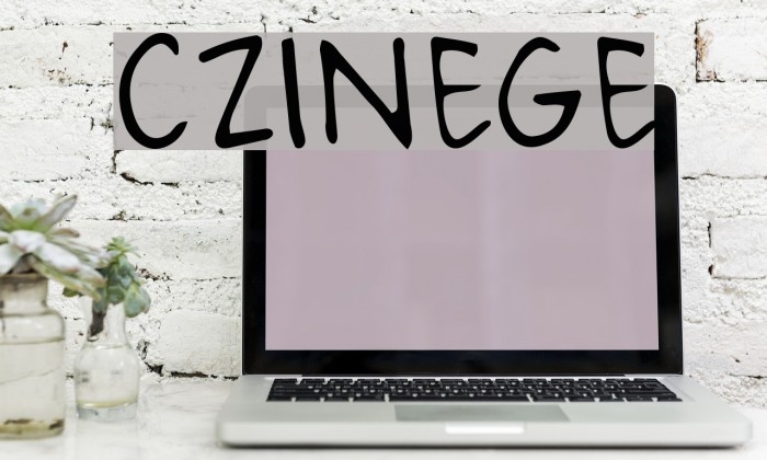 CZINEGE Font examples