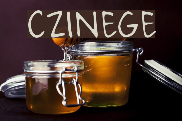 CZINEGE Font examples