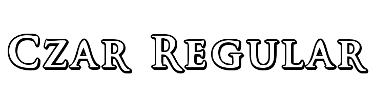 Czar Regular  font caratteri gratis