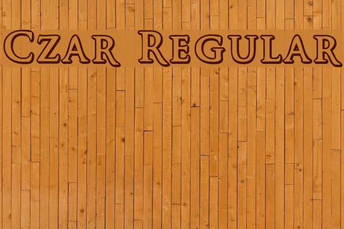 Czar Regular Font examples