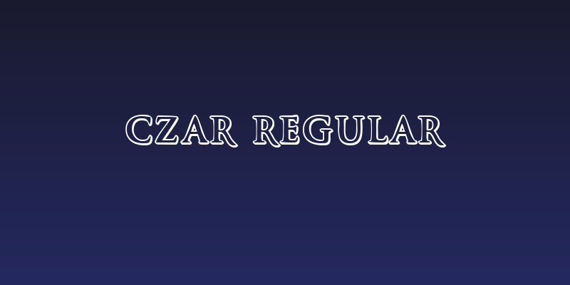Czar Regular Social Header