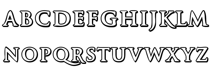 Czar Regular Font LOWERCASE