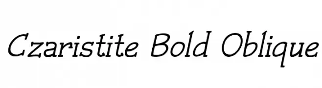 Czaristite Bold Oblique  les polices de caractères gratuit tlcharger