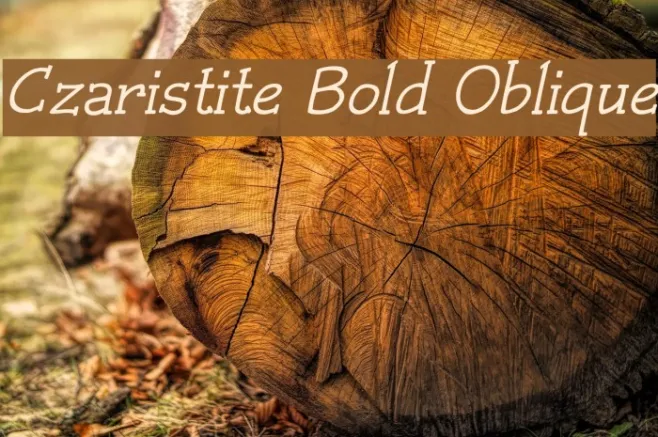 Czaristite Bold Oblique Example 1