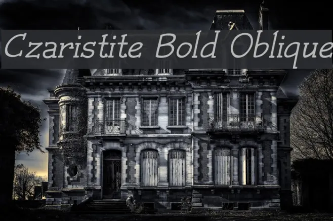 Czaristite Bold Oblique Example 2