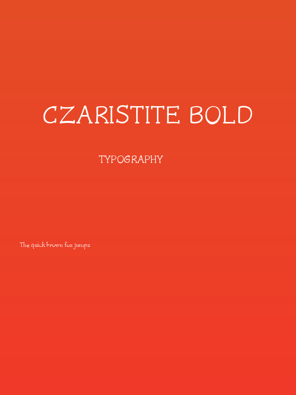 Czaristite Bold Poster