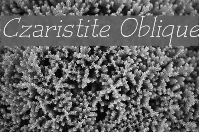 Czaristite Oblique Font examples