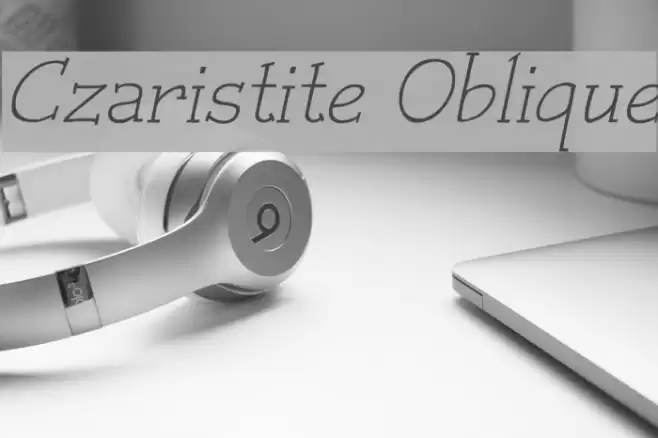 Czaristite Oblique Font examples