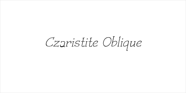 Czaristite Oblique Logo