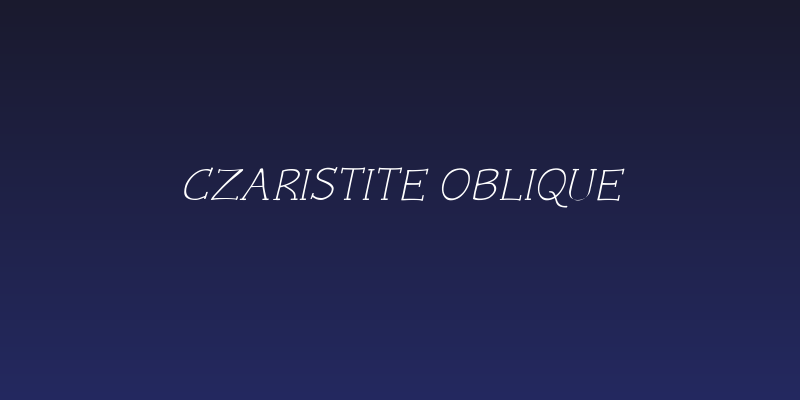 Czaristite Oblique Social Header