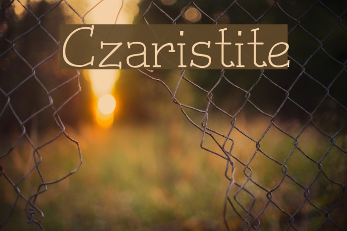 Czaristite Font examples
