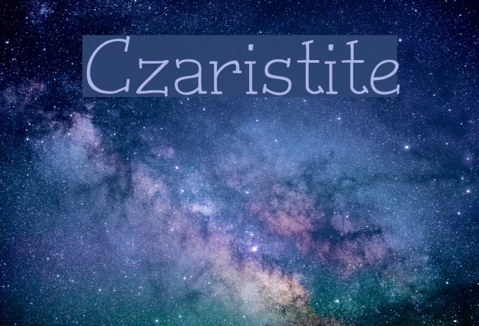 Czaristite Font examples