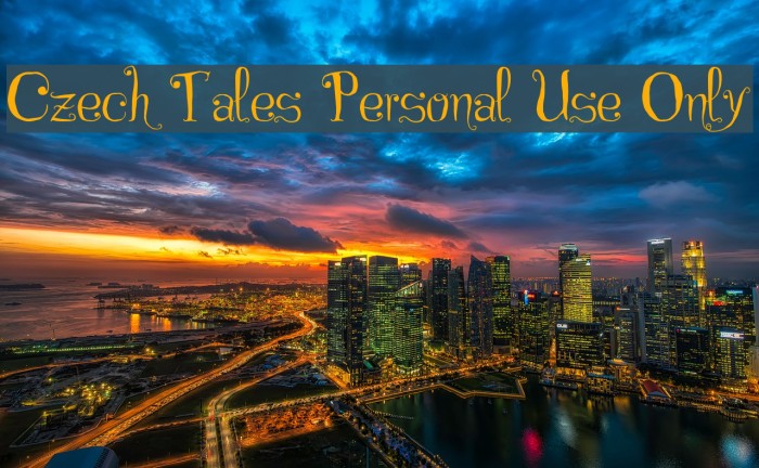 Czech Tales Personal Use Only Font examples