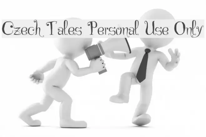 Czech Tales Personal Use Only Font examples