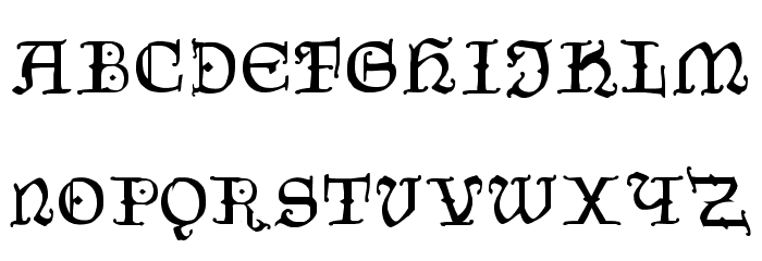 CzechGotika Font LOWERCASE