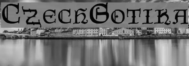 CzechGotika Font examples