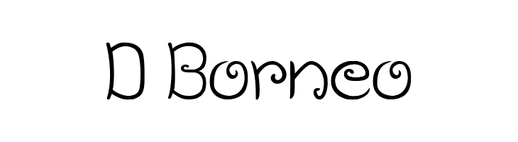 D Borneo  font caratteri gratis