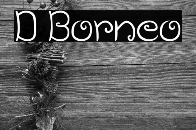 D Borneo خط examples