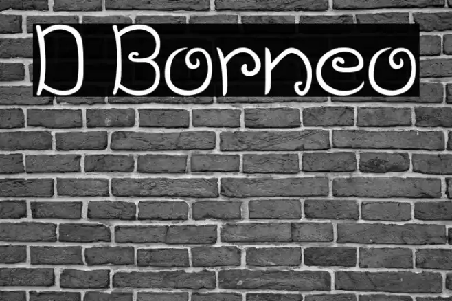 D Borneo خط examples