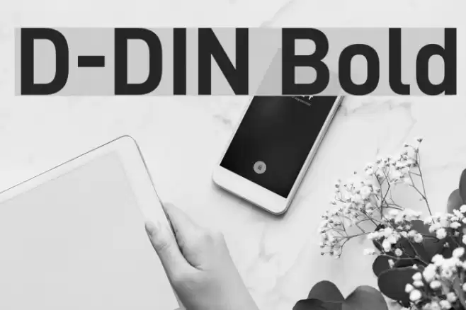D-DIN Bold Font examples