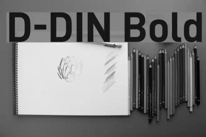 D-DIN Bold Font examples