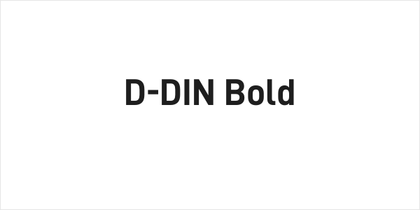 D-DIN Bold Logo