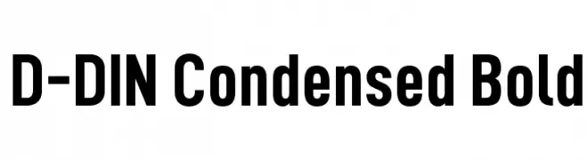 D-DIN Condensed Bold  تنزيل الخطوط